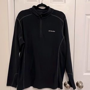 Columbia black sweat fleece quarter zip